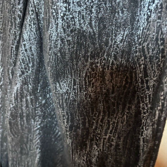 N.K.D. Chic Black Metallic Silver Plus Size Women's Blazer Jacket - Picture 4 of 6